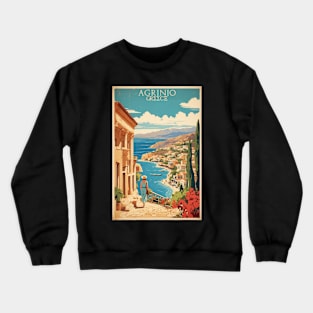 Agrinio Greece Vintage Tourism Travel Crewneck Sweatshirt